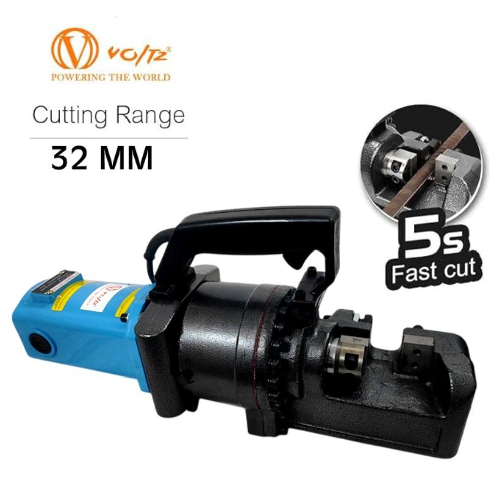 VOLTZ RC-32 Electric Hydraulic Rebar Cutter, 2200W Portable Rebar Cutter, Cutting up to 1.26 Inch (5-32mm) Rebar within 4.5 Seconds, High Power Steel Rebar Cutter with Oil Can Rich Accessories,RC-32