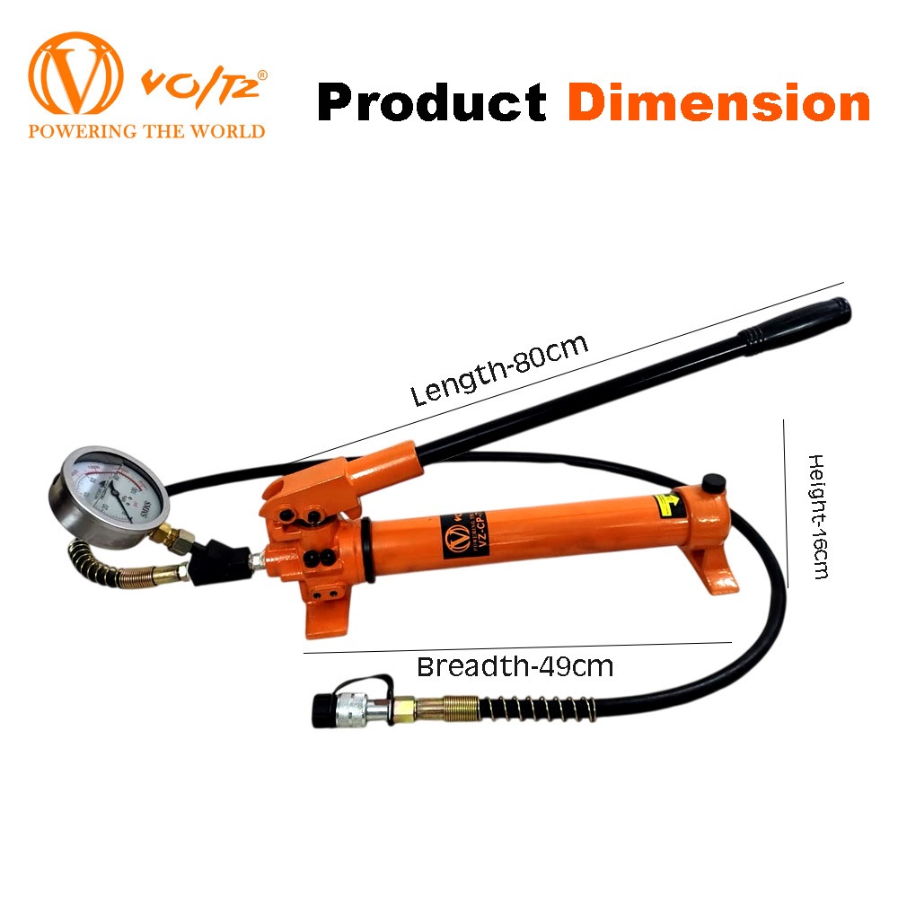 VOLTZ Hydraulic Hand Pump CP-700B High Pressure Portable Manual Hydraulic Pump Hydraulic Lifting Cylinder Jack Pump