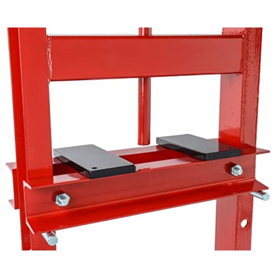 VOLTZ  6-Ton Hydraulic Shop Press Floor Press with Press Plates and H Frame is best for Gears and Bearings